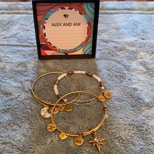 Alex and Ani set of three bracelets